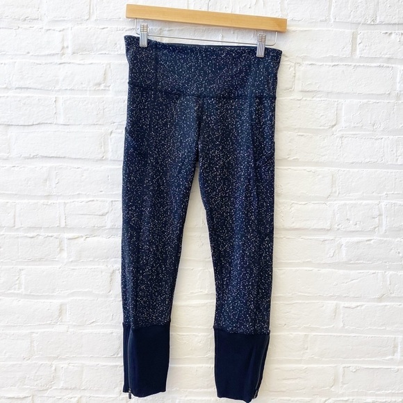 Lululemon || Rebel Runner Crop Magnetized Jacquard Black White Luxtreme 6 - Picture 2 of 13